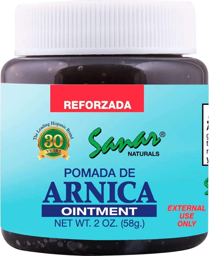 Sanar Naturals Arnica Dark Ointment Relief 2 oz  Fast Action for Joint Back Neck Knee Hand Foot and More Travel Size - Image 1