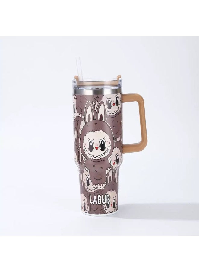 × Labubu Limited Edition Collab Tumbler – 40oz Insulated Travel Cup, Cute Collectible Design