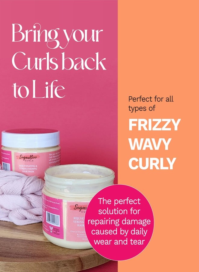 شوجر بو قناع الشعر SugarBoo Curls لتجديد وتقوية الشعر المجعد والمموج | علاج ترطيب عميق | نباتي وخالٍ من الكبريتات | 300 مل - Image 3