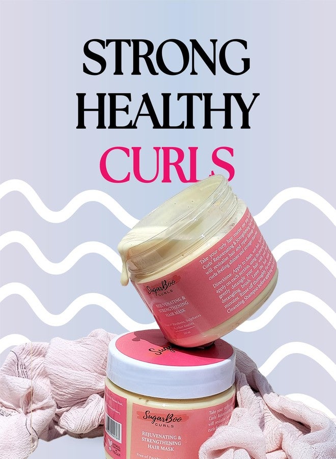 شوجر بو قناع الشعر SugarBoo Curls لتجديد وتقوية الشعر المجعد والمموج | علاج ترطيب عميق | نباتي وخالٍ من الكبريتات | 300 مل - Image 2