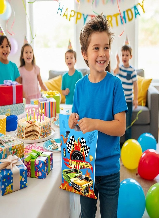Senliart 30Pcs Car Birthday Party Candy Bag Favor Decorations Hot Theme Goodie Bag Supplies Car Wheels Gift Bags Party Decorations - Image 4