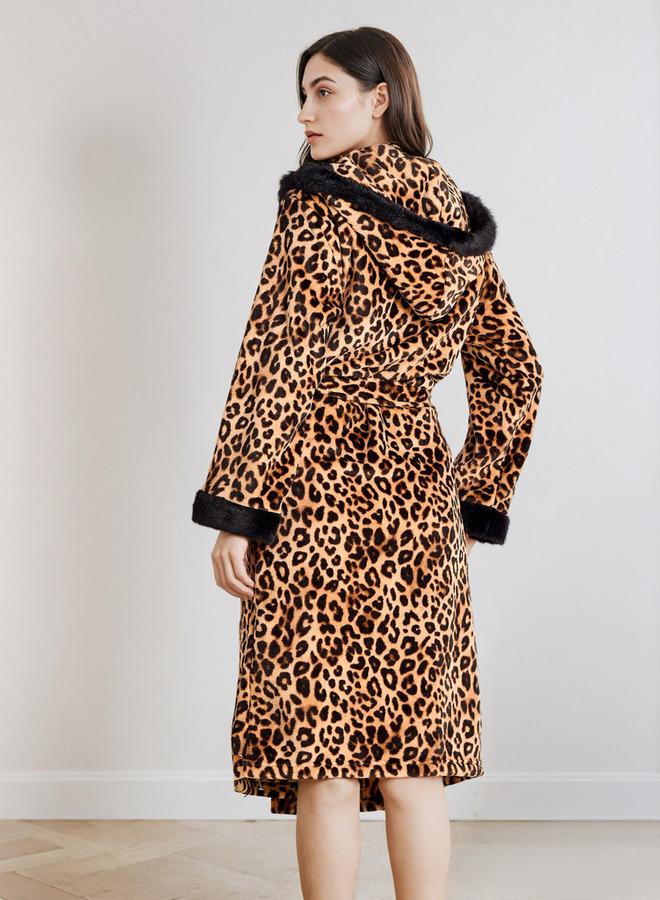 سبلاش فيڤ روب بغطاء رأس بطبعة حيوانات - Image 3