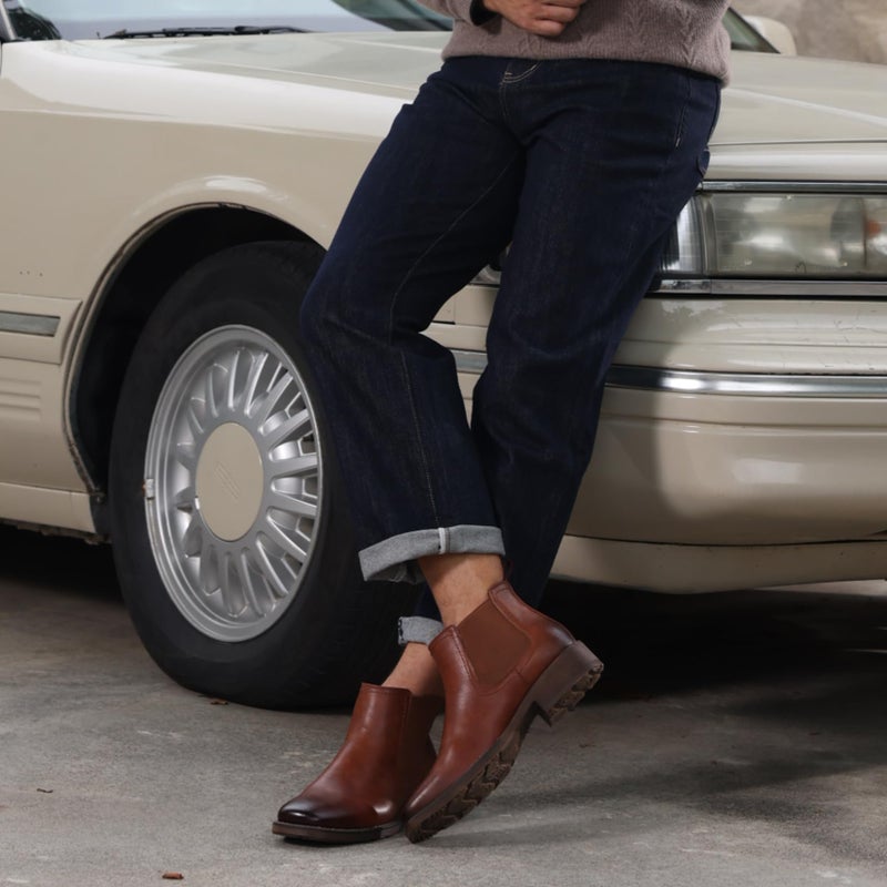 TruVeld Chelsea Boots for men Slip On Ankle Dress Shoes for Business Casual - Image 2