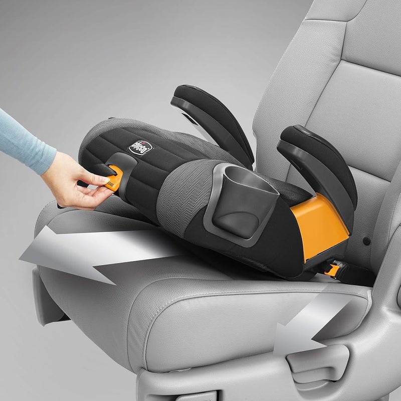 Chicco GoFit Plus Backless Booster Car Seat with Quick-Release Latch, Travel Booster Seat for Car, Portable Car Booster Seat for Children 40-110 lbs. Vivaci/Pink - Image 2