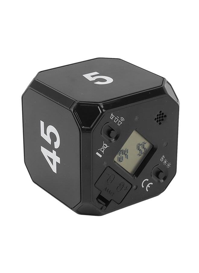 Thoraya - Kitchen Timer Portable Modes Adjustable 5 15 25 45 Min Flip Timer for Exercise Work Kitchen Black - Image 1
