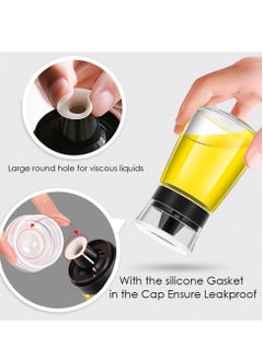 Excefore Outdoor Oil Dispenser Bottle for Camping, 2Pack Glass Olive Oil Dispenser Bottle, Condiment Set, Cruet, Seasoning for Dining Table And Kitchen, 160ml/5.4oz  - Image 4
