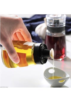 Excefore Outdoor Oil Dispenser Bottle for Camping, 2Pack Glass Olive Oil Dispenser Bottle, Condiment Set, Cruet, Seasoning for Dining Table And Kitchen, 160ml/5.4oz  - Image 3