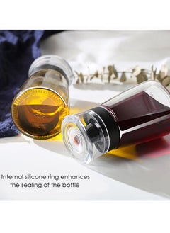 Excefore Outdoor Oil Dispenser Bottle for Camping, 2Pack Glass Olive Oil Dispenser Bottle, Condiment Set, Cruet, Seasoning for Dining Table And Kitchen, 160ml/5.4oz  - Image 2