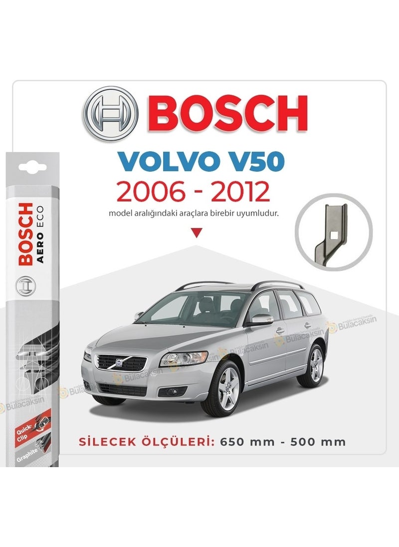BOSCH Volvo V50 Banana Wiper Set (2006-2012) Aeroeco  - Image 1