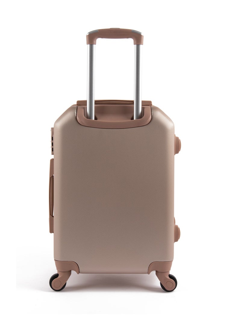 ليمرا طقم شنط سفر مكون من 5 حقائب أمتعة بـ 4 عجلات بتصميم صلب و حديث ذهبي - Image 3