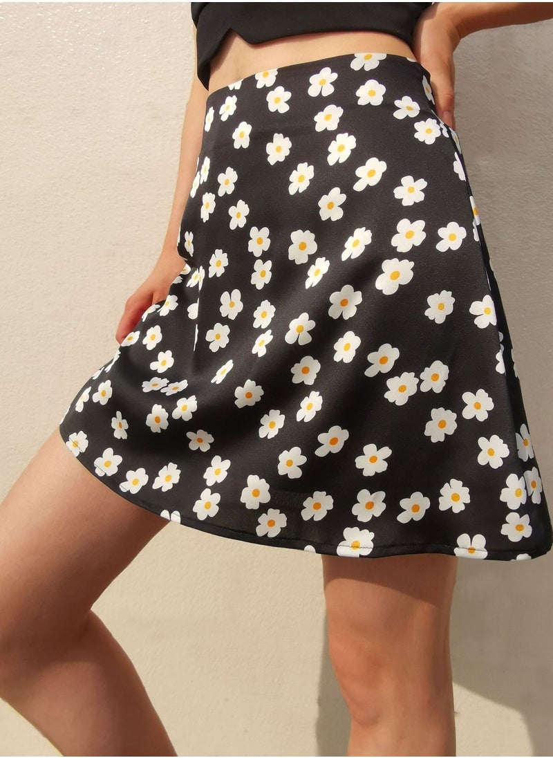 Loquat - Fashion Women's High-waisted Printed Short Skirt - Image 1