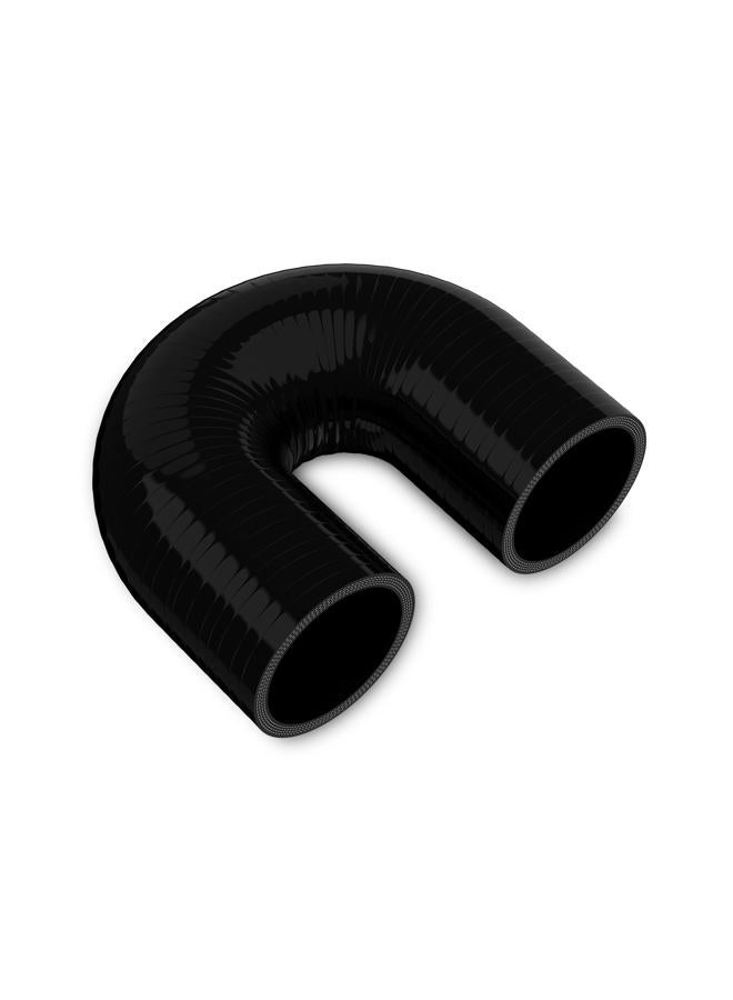 Endure ID 2" (51mm), 180 Degree U Bend Shape Elbow Silicone Hose, 102mm Length, 4-Ply Reinforced, High-Temp Silicone Coupler for Engine, Turbo, Intake, Intercooler – Black - Image 1