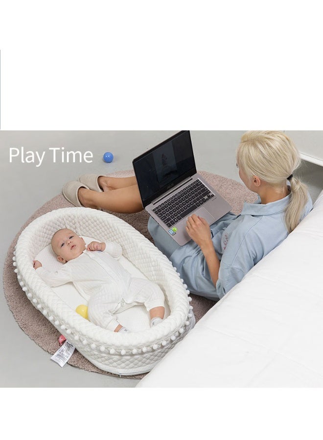 MIXDE Portable Detachable Baby Nest Bed - Pressure-Relief Infant Crib - Image 3