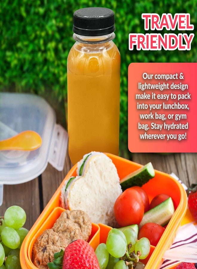 Reli. Plastic Juice Bottles [21 Pack] [8 oz] Round Plastic Juice Bottles with Caps & Sticker Labels | Clear, Empty for Juicing 8oz | Disposable, Reusable Containers for Juicing, Smoothies - Image 5