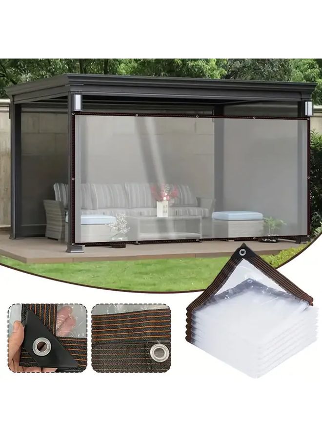 200x500cm Heavy Duty Waterproof Tarp with Grommets for Outdoor Garden Camping Cover - Image 2