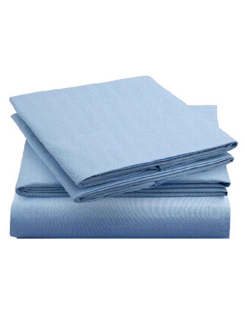 Blueberry Extra Deep Pocket Sheets 100% Cotton 3 Piece Sheet Set 200x200+20cm - Image 1