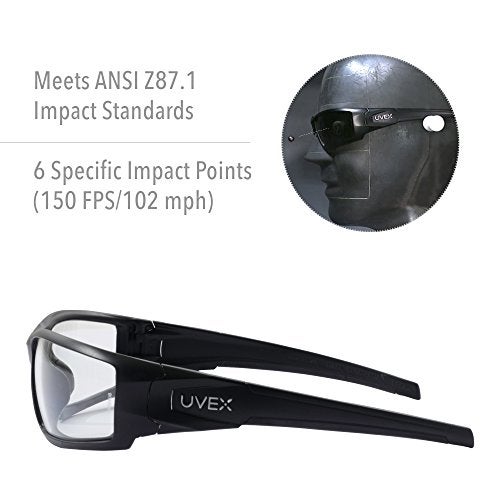 Howard Leight Hypershock Shooting Safety Eyewear, Black Frame, Clear Lens with Uvextreme Plus Anti-Fog Lens Coating (R-02220) - Image 4