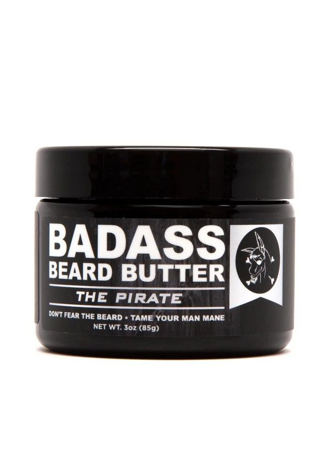 Badass Beard Care Beard Butter For Men The Pirate 3 Oz Made Of Natural Ingrediens For Healthy Soften And Itchness Free Beard And Mustache - Image 1