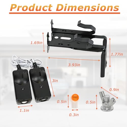 Obida 41A5034 Safety Sensor kit Fits Liftmaster Chamberlain Garage Door Opener G801CB-P Replacement Parts - Image 2