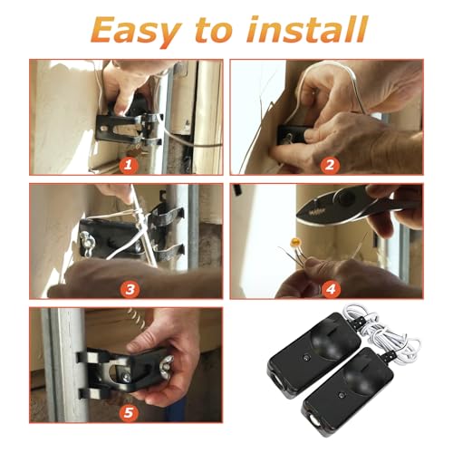 Obida 41A5034 Safety Sensor kit Fits Liftmaster Chamberlain Garage Door Opener G801CB-P Replacement Parts - Image 5