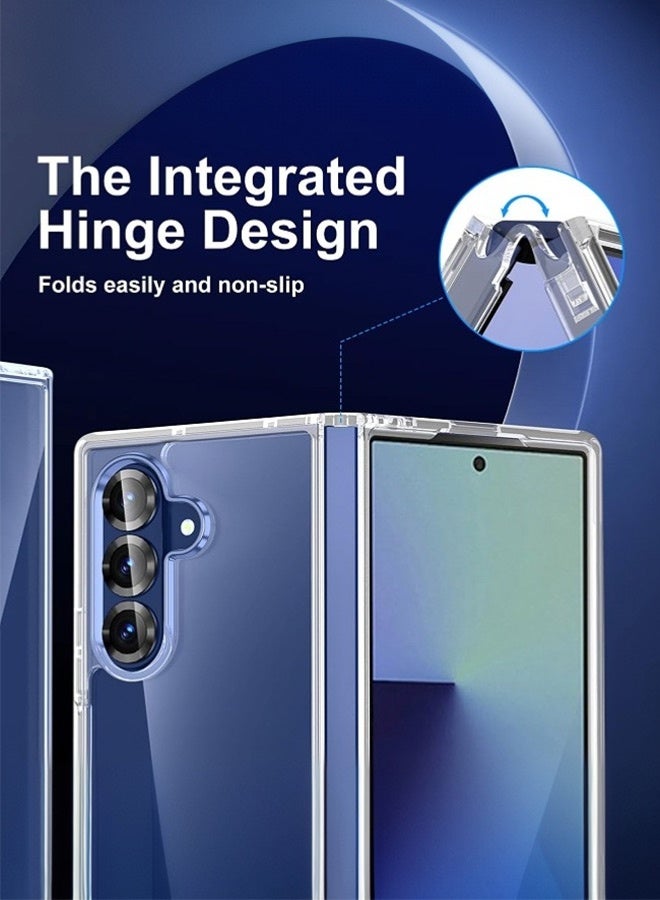Tersely Hybrid Clear Crystal Case Compatible with Samsung Galaxy Fold 7 5G (2025) - TPU + PC Technology, Anti-Yellowing, Wireless Charging Compatible, Protective Shockproof Bumper Cover for Fold7 - Image 5