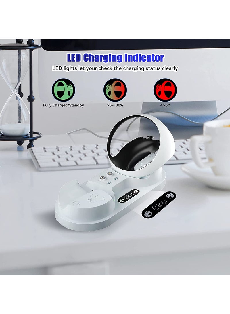 Charging Station for PS VR2 Controller Charging Dock Compatible with Playstation VR2 Sense, Quick Charge Controller Charger Stand with 4 Type-C Magnetic Interfaces and LED Indicator  - Image 4