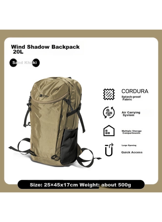 Mobigarden Hiking Backpack, Outdoor Camping Trekking Large Capacity Rucksack, Fengying Nx24664006, Sand Khaki - Image 1