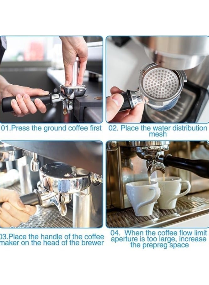 باك سكرين 51 مم للبورتافلتر - شبكة فلتر إسبريسو من الستانلس ستيل - مصفاة توزيع مياه قابلة لإعادة الاستخدام لاستخلاص مثالي وكريمة غنية - Image 5