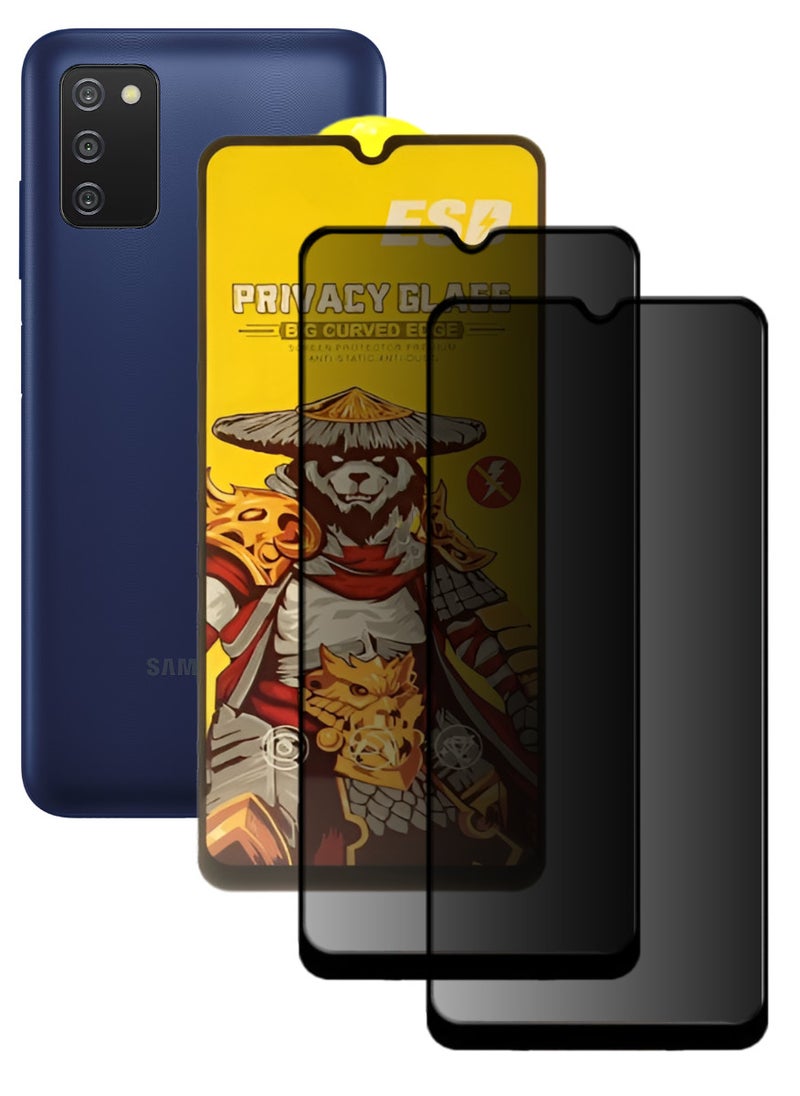 ESD 2 Pieces Tempered Dustproof Privacy Glass Screen Protector Compatible For Samsung Galaxy A03s - Image 1