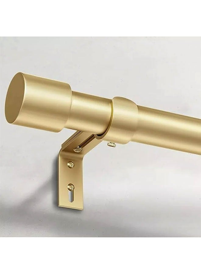 MarlaMall Extendable Stainless Steel Metal Curtain Rod, Retractable Extension, Decorative Curtain Pole Set, Gold Spliced Heavy Duty Metal Curtain Pole 80cm-300cm with Bracket  - Image 2