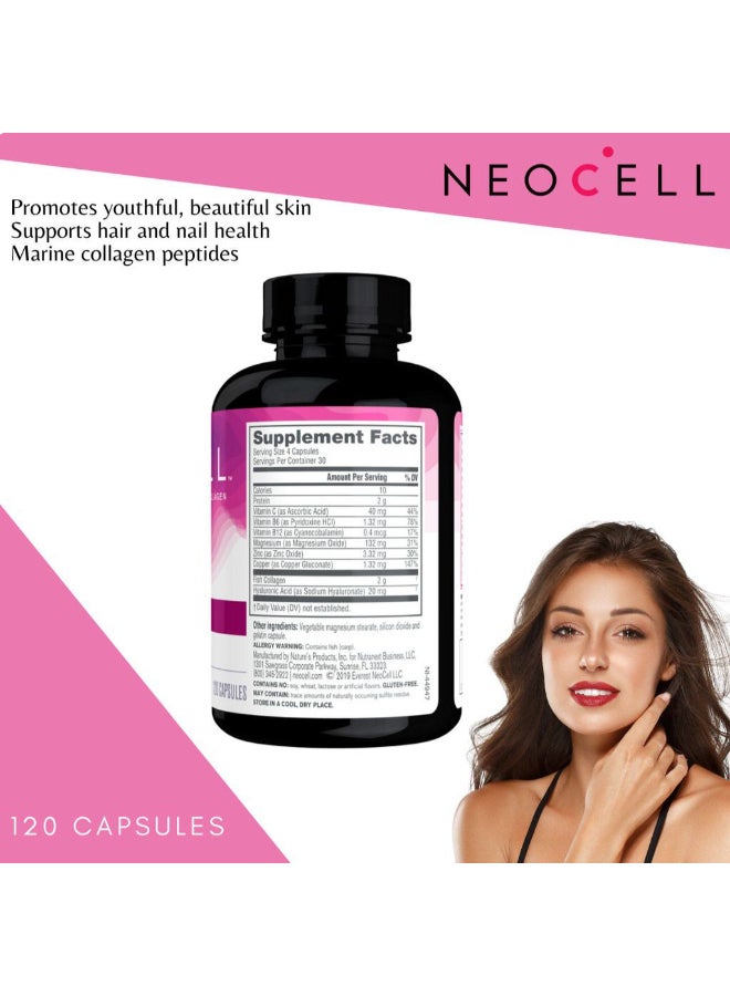 نيوسيل كبسولات الكولاجين البحري 120 كبسولة - Image 3