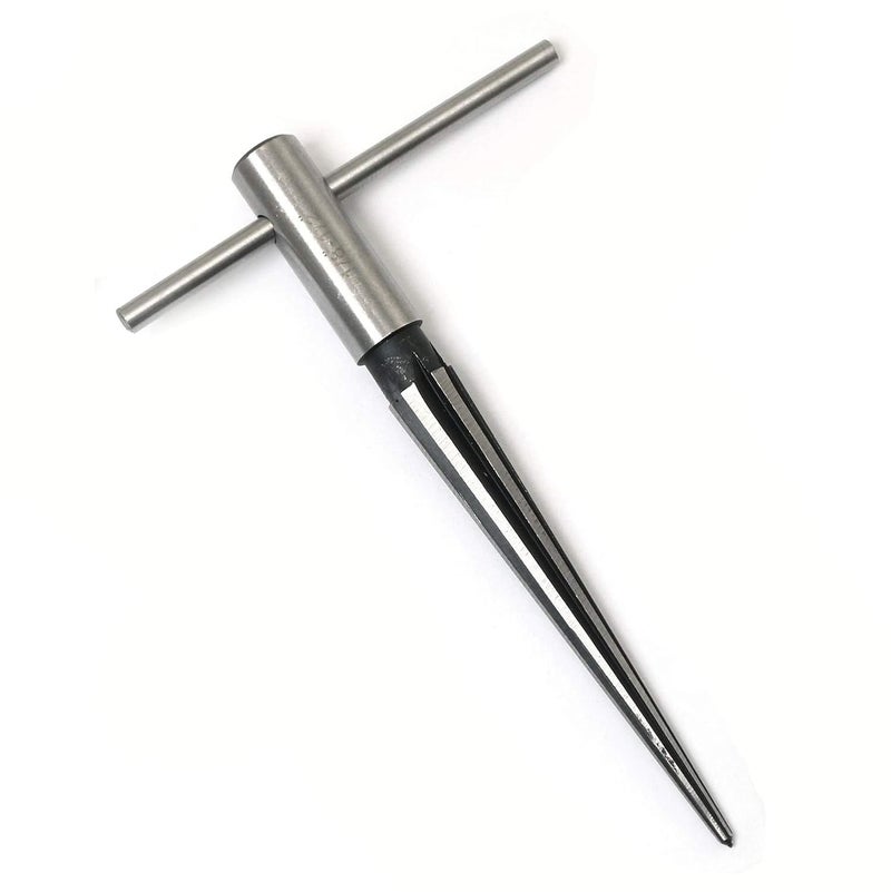 RLECS 1/8-1/2 (3-13mm) T Handle Tapered Reamer Tool, 6 Fluted Bridge Pin Hole Reamer Tapered Woodworker Cutting Tool - Image 4