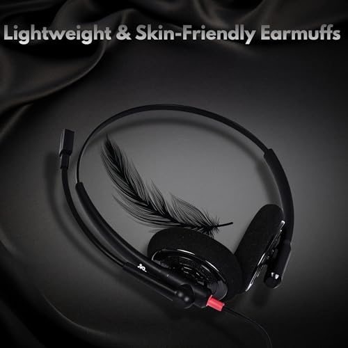 Metaind Wired USB Headphone META_MT500 with Noise-Cancelling Mic | Perfect for Teams, Zoom & Call Center Use | Comfortable & Durable Headset for PC & Laptop - Image 2