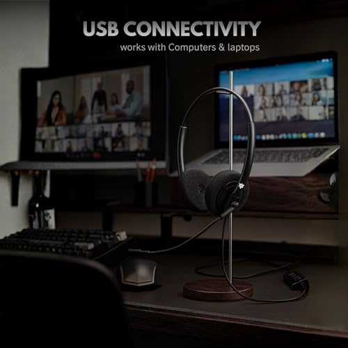 Metaind Wired USB Headphone META_MT500 with Noise-Cancelling Mic | Perfect for Teams, Zoom & Call Center Use | Comfortable & Durable Headset for PC & Laptop - Image 4