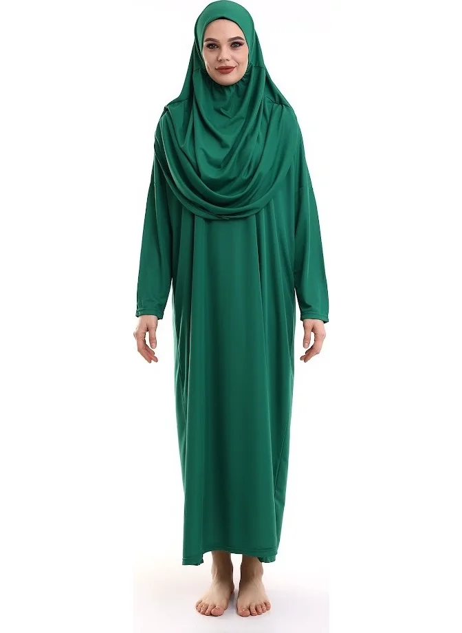 ايهفان Ihvan One Piece Prayer Dress - Emerald Green - 5015