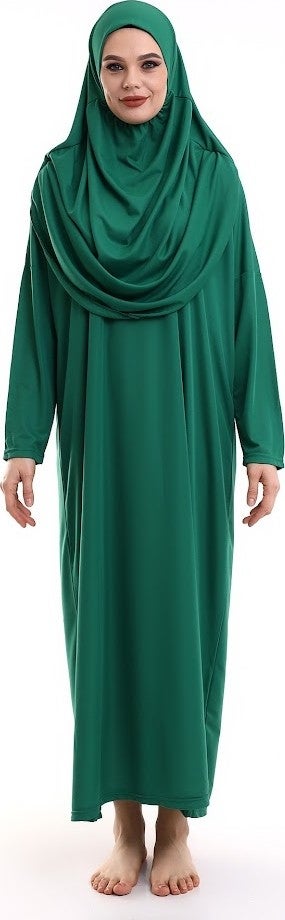 İhvan Ihvan One Piece Prayer Dress - Emerald Green - 5015  - Image 1