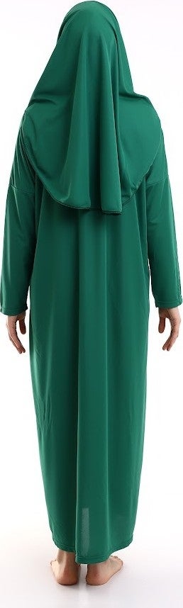 İhvan Ihvan One Piece Prayer Dress - Emerald Green - 5015  - Image 3