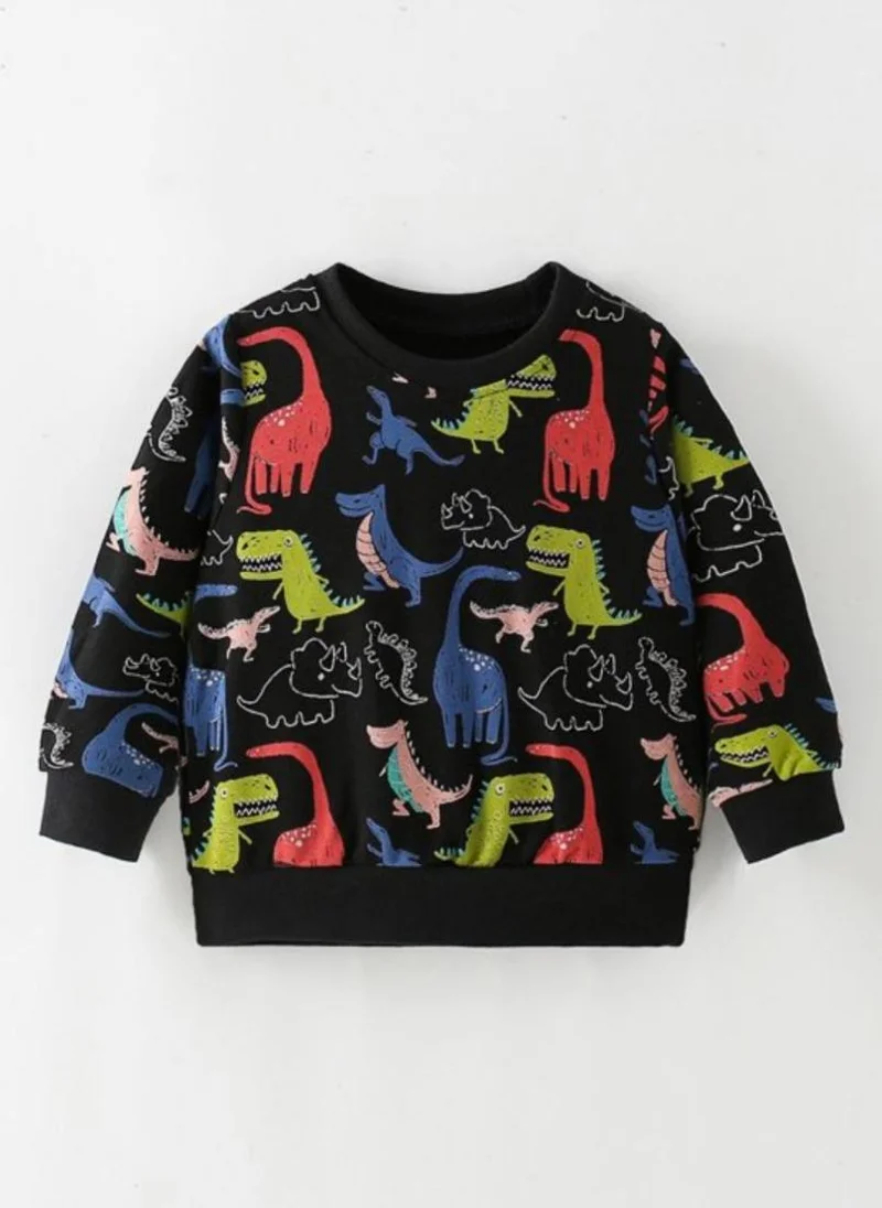 YUNIQEE Multicoloured Graphic Printed Round Neck T-shirt