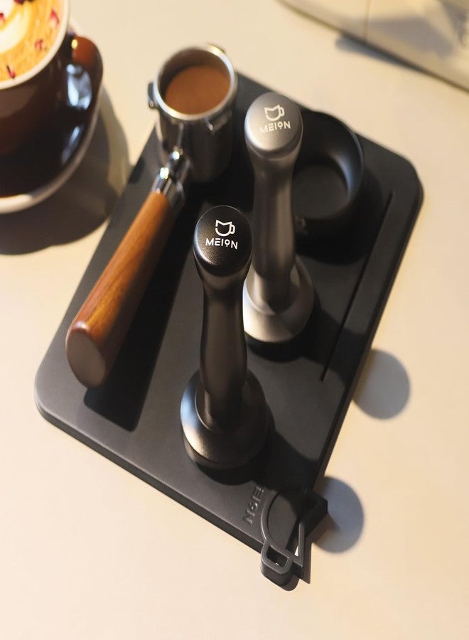 MEION Espresso Tamping mat, Coffee Espresso Tamper Mat, Food Grade Silicone Tamp Mat, Espresso Tamping Station Barista Tools Espresso Accessories, Waterproof and Heat Resistant Espresso Mat - Image 2