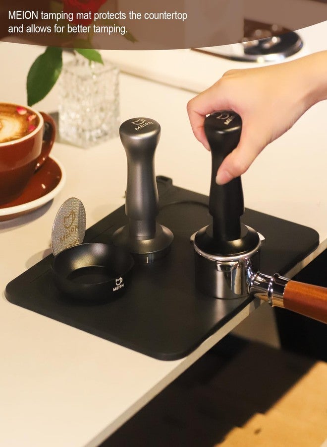 MEION Espresso Tamping mat, Coffee Espresso Tamper Mat, Food Grade Silicone Tamp Mat, Espresso Tamping Station Barista Tools Espresso Accessories, Waterproof and Heat Resistant Espresso Mat - Image 4