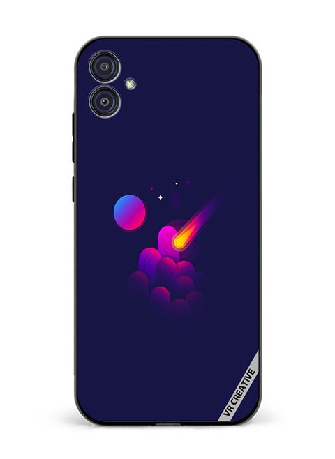 Protective Case Cover For Samsung Galaxy M04/F04 Space Minimalist Design Multicolour