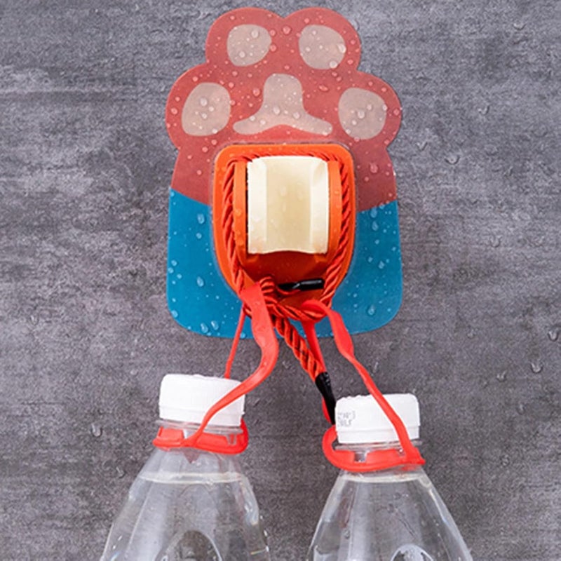 FS COOL Cute Cartoon Bathroom Shower Head Holder PunchFree Shower Bracket Base Wall Mounted Self Adhesive Fixed Direction Adjustable Bathroom Accessories Multifunctional 6 Piece - Image 3