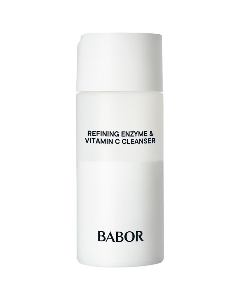 BABOR Refining Enzyme Vitamin C Cleanser Enzyme Powder Cleanser Exfoliating Face Wash Polish Gentle Facial Scrub to Brighten and Even Complexion