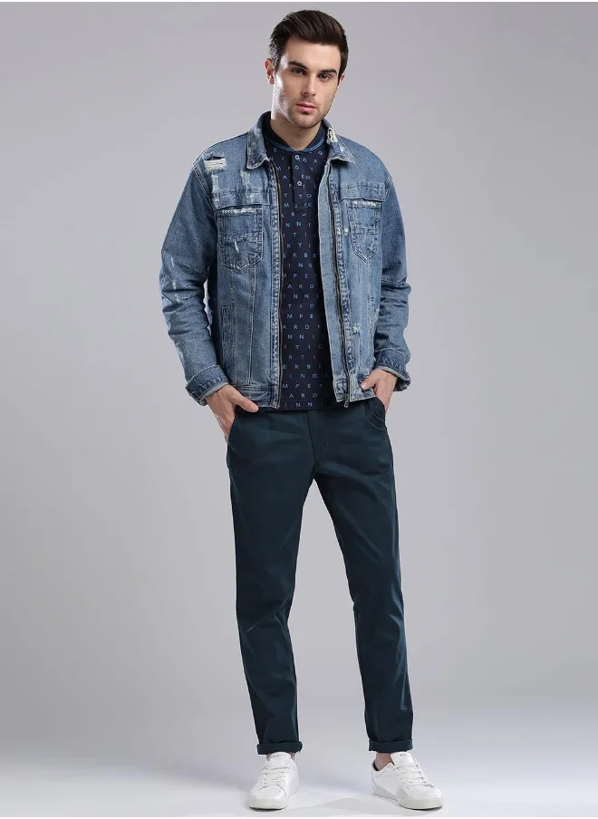 هوبرهولمي Blue Pants For Men
