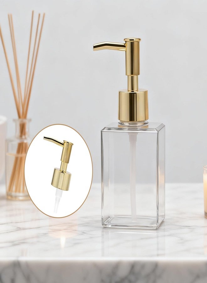Gallipower 2 Pack Soap Dispenser Pump Replacement,Reusable Pump Head Replacement for Lotion Soap Dispenser Bottle,Lotion Bottle Pump Replacement(Gold) - Image 5