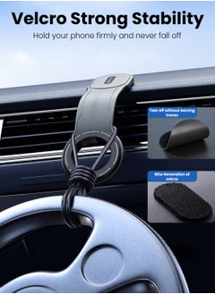 Moxedo Moxedo Magnetic Car Mount Phone Holder Flexible Bendable Titanium Alloy Phone Holder, Strong Magnetic One Hand Operation Compatible for iPhone 15 14 13 12 Pro Plus Max Mini  - Image 5