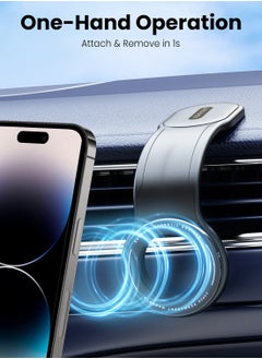 Moxedo Moxedo Magnetic Car Mount Phone Holder Flexible Bendable Titanium Alloy Phone Holder, Strong Magnetic One Hand Operation Compatible for iPhone 15 14 13 12 Pro Plus Max Mini  - Image 3