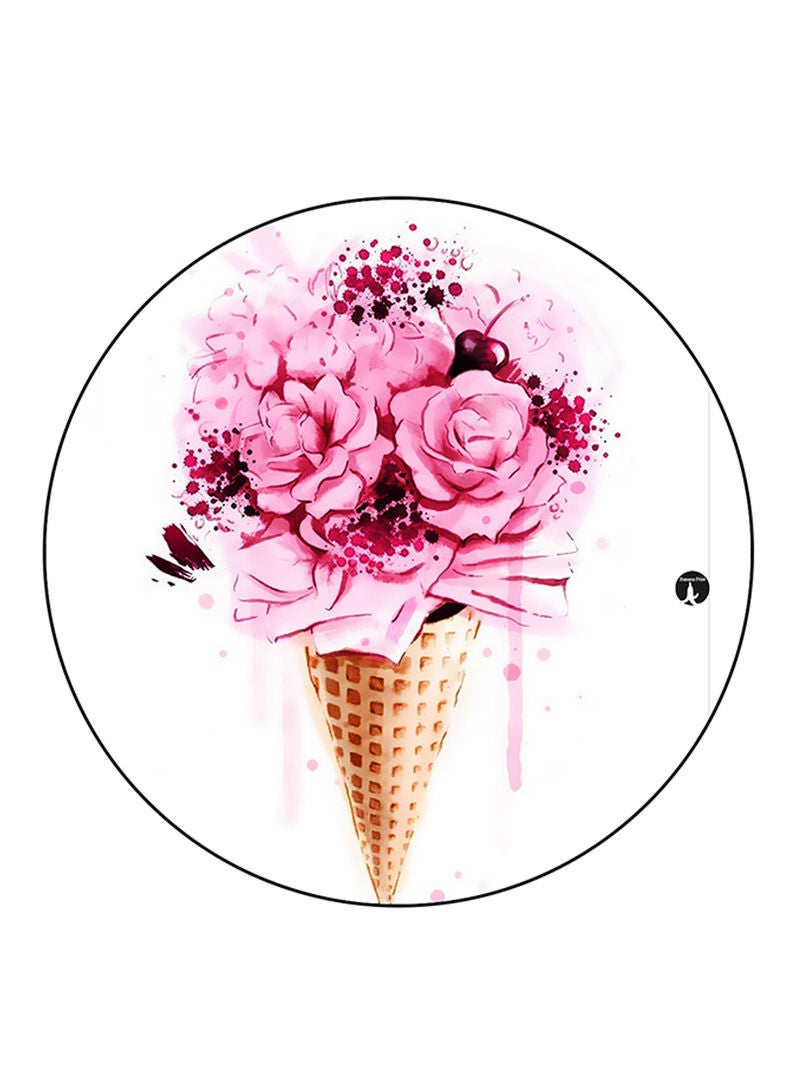 RKN Flowers Printed Mouse Pad  Multicolour