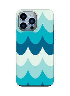 Tough Pro Series Case for Apple iPhone 14 Pro Dual Layer hybrid PC & TPU Customized Mobile Cover Shield with inner TPU protection Matte Finish - Wavy Waves