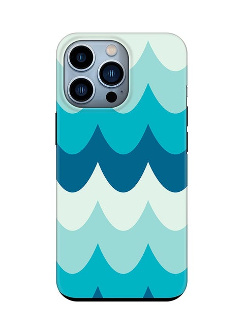 Tough Pro Series Case for Apple iPhone 14 Pro Dual Layer hybrid PC & TPU Customized Mobile Cover Shield with inner TPU protection Matte Finish - Wavy Waves